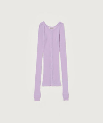 ＜AURALEE (Women)＞ＷＯＯＬ　ＳＯＦＴ　ＲＩＢ　ＣＡＲＤＩＧＡＮ　Ａ２４ＡＣ０３ＨＮ